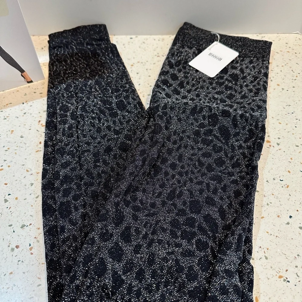 WOLFORD Eleonor Leggings Shimmer Animal Print European Designer Quality Brand - Picture 5 of 15